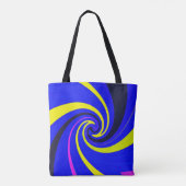 Tote Bag Vortex bleu (Dos)