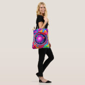 Tote Bag Vortex cosmique : une odyssée néon (Sur le modèle)