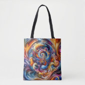 Tote Bag Vortex couleur dynamique (Devant)