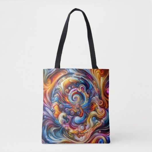 Tote Bag Vortex couleur dynamique (Devant)