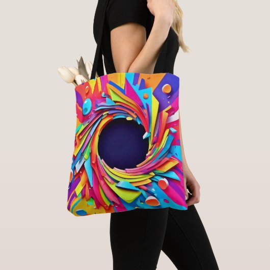 Tote Bag Vortex de Vitalité Art (De près)