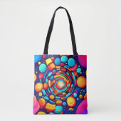 Tote Bag Vortex psychédélique de couleur (Devant)