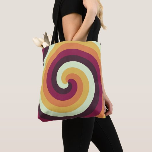 Tote Bag Vortex rétro (De près)