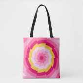 Tote Bag Vortex ripple framboise (Devant)
