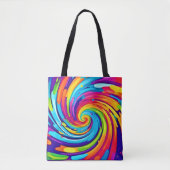 Tote Bag Vortex vibrant dans le tourbillon artistique (Devant)