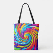 Tote Bag Vortex vibrant dans le tourbillon artistique (Dos)