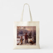 Tote Bag Vorweihnacht Franz Krüger Arbre de Noël (Dos)