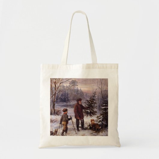 Tote Bag Vorweihnacht Franz Krüger Arbre de Noël (Devant)