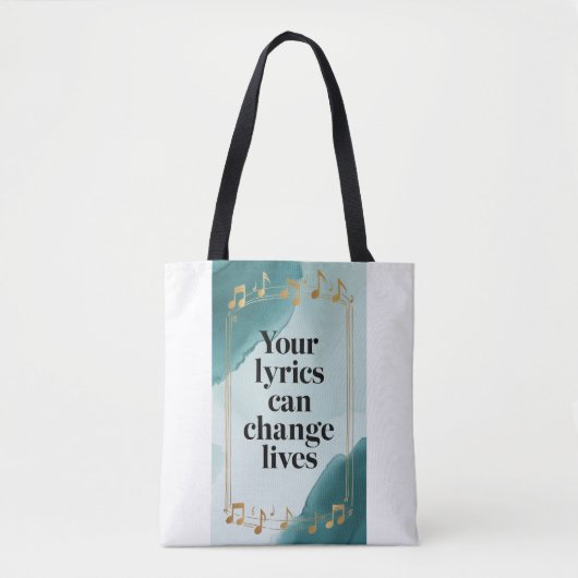 Tote Bag Vos paroles peuvent changer de vie, option 2 (Devant)