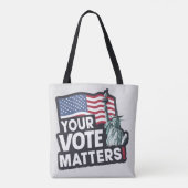 Tote Bag Vos Votes, ça compte Élections USA 2024 (Dos)