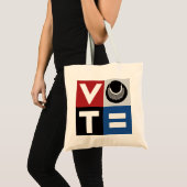 Tote Bag VOTE American, RBG, USPS, BLM, Peace and Equality (Devant (produit))