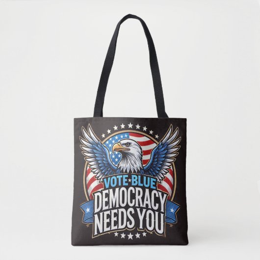 Tote Bag Vote bleu (Devant)