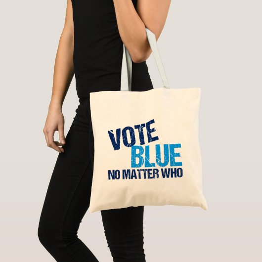 Tote Bag Vote Bleu Peu Importe Qui Parti Démocratique (Devant (produit))