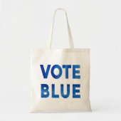 Tote Bag Vote élection politique Blue bold watercolor (Devant)