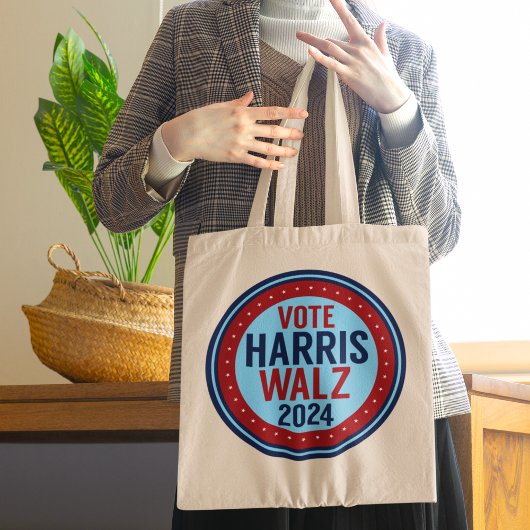 Tote Bag Vote Harris Walz pour l'élection présidentielle de