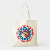 Tote Bag Vote pour Bulldog (Devant)