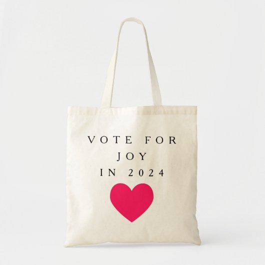 Tote Bag Vote pour Joy, Harris-Walz 2024 (Devant)