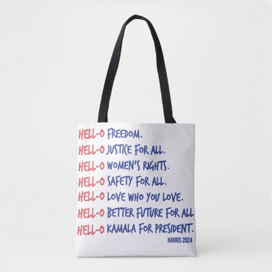 Tote Bag Vote pour Kamala Fourre-tout (Devant)