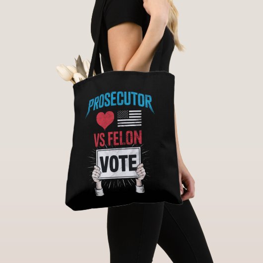 Tote Bag Vote Procureur contre Felon (De près)