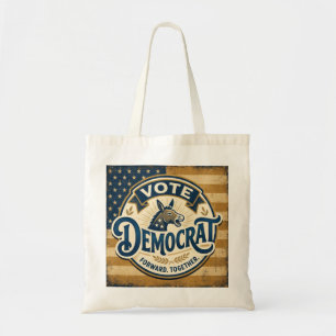 Tote Bag Votez Démocrate Ensemble – Vintage Patriotique