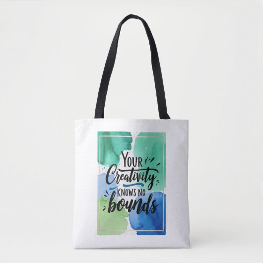Tote Bag Votre créativité est sans limites (Devant)