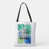 Tote Bag Votre créativité est sans limites (Dos)