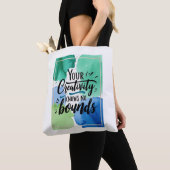 Tote Bag Votre créativité est sans limites (De près)