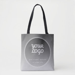 Tote Bag Votre logo et votre texte modifiable   Gradient gr