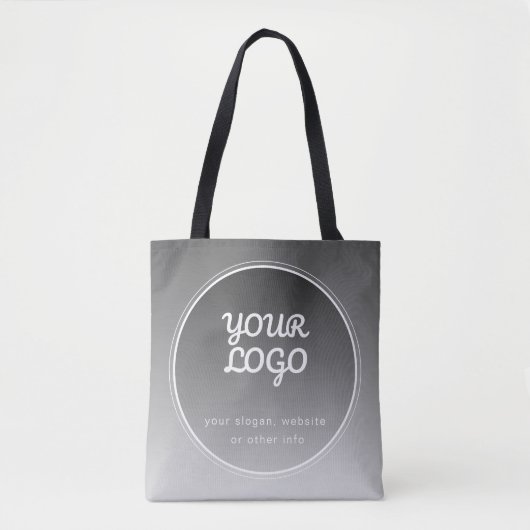 Tote Bag Votre logo et votre texte modifiable | Gradient gr (Devant)