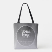 Tote Bag Votre logo et votre texte modifiable | Gradient gr (Dos)