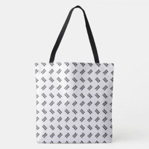 Tote Bag Votre logo Motif répété de substitution simple