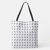Tote Bag Votre logo | Motif répété de substitution simple (Dos)