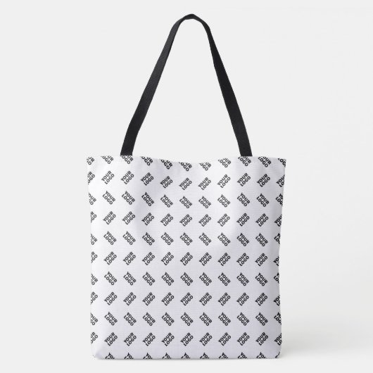 Tote Bag Votre logo | Motif répété de substitution simple (Dos)
