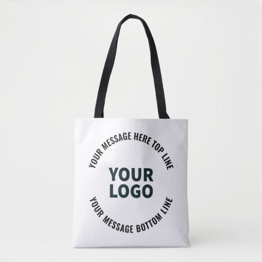 Tote Bag Votre logo ou image | Texte modifié en gras (Devant)
