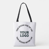 Tote Bag Votre logo ou image | Texte modifié en gras (Dos)