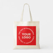 Tote Bag Votre logo/toute image téléchargée et tout texte c (Dos)