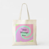 Tote Bag Votre message ici ajouter du texte nom monogramme (Dos)