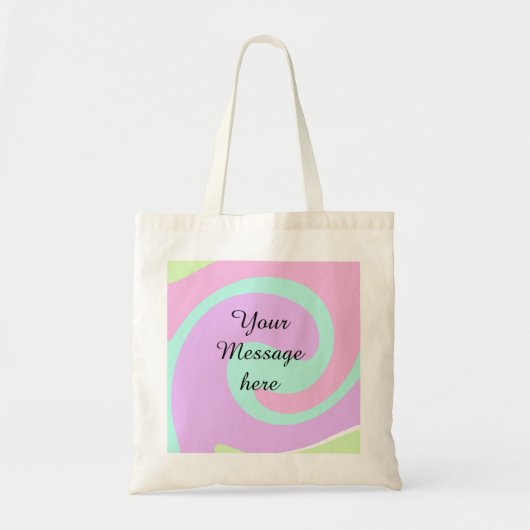 Tote Bag Votre message ici ajouter du texte nom monogramme (Devant)