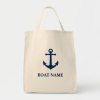 Votre nom de bateau Ancre Vintage Éco-Friendly Épi