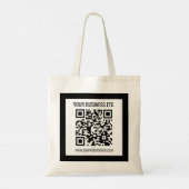 Tote Bag Votre nom d'entreprise et votre code QR modifié (Dos)