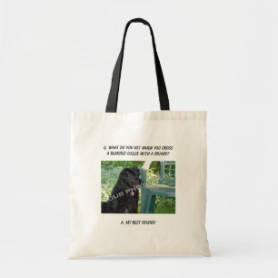 Tote Bag Votre photo ici ! Mon mélange barbu de colley de