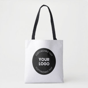 Tote Bag Votre propre logo d'entreprise téléchargé avec tex