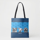 Tote Bag Votre(s) chien(s) Photo pour Chien Maman Amoureux (Devant)