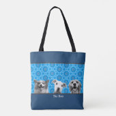 Tote Bag Votre(s) chien(s) Photo pour Chien Maman Amoureux (Dos)