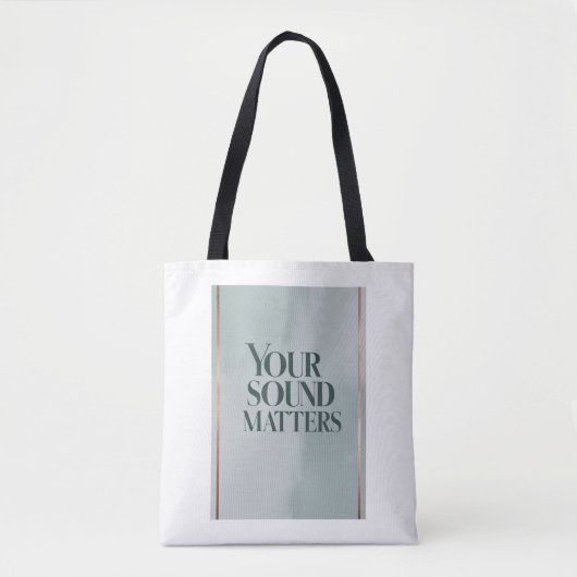 Tote Bag Votre Sound Matters, option 3 (Devant)