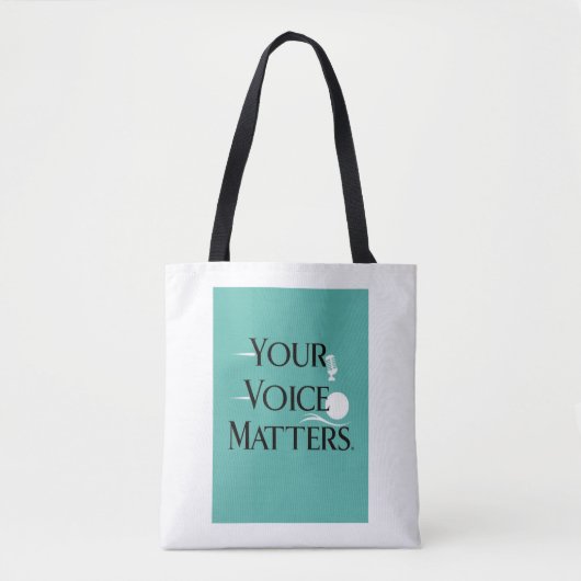 Tote Bag Votre voix compte, option 2 (Devant)