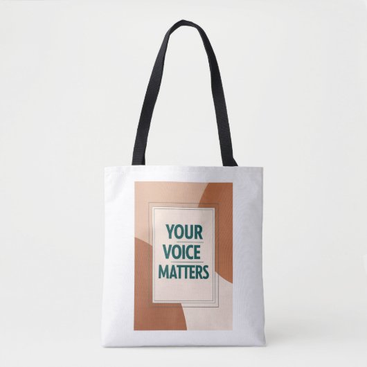 Tote Bag Votre voix compte option 3 (Devant)