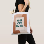 Tote Bag Votre voix compte option 3 (De près)