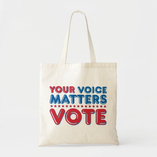Tote Bag Votre voix importe VOTE (Devant)
