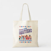 Tote Bag Votre vote compte l'élection de 2024 (Dos)